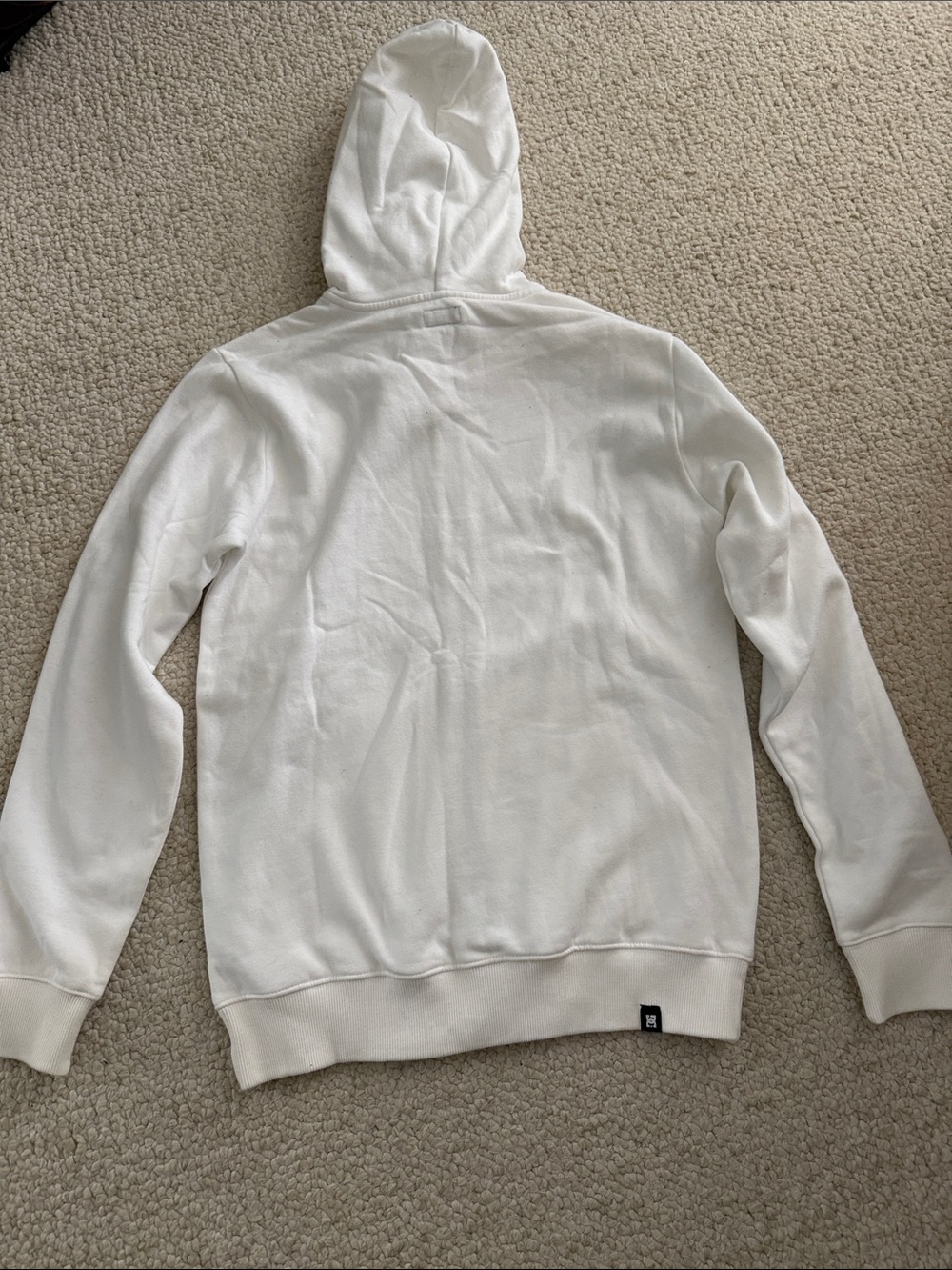 DC White Hoodie with Black Logo - Picture 7 of 9